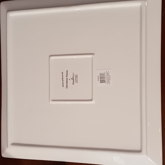 Blitzen & Co Christmas Visions Holiday Square Plate w Box - Picture 3 of 5